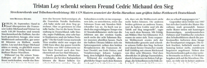 Berliner Zeitung 27 sept 1999